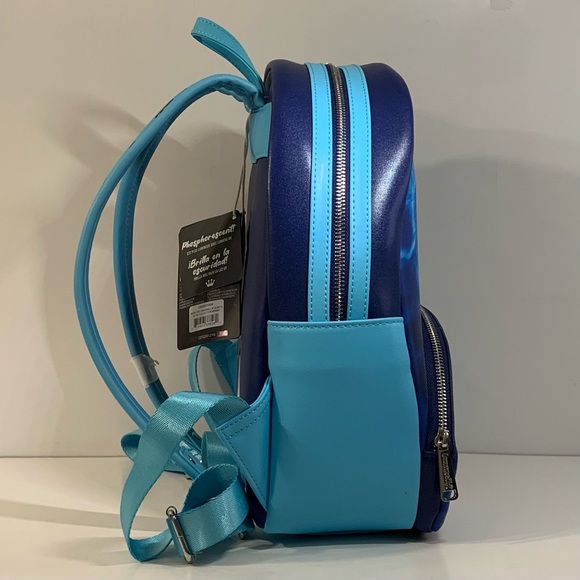 [BRAND NEW] LOUNGEFLY X DBZ DRAGON BALL SUPER GOKU SUPER SAIYAN BLUE BACKPACK - Picture 4 of 15